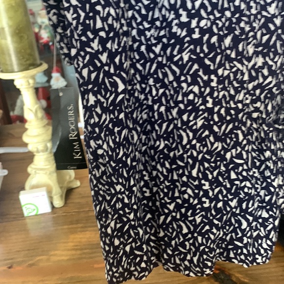 Kim Rogers 1X navy/ivory pants - Picture 6 of 6